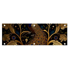 Peacock Plumage Bird Decorative Pattern Graceful Banner And Sign 6  X 2  by Ravend