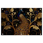 Peacock Plumage Bird Decorative Pattern Graceful Banner and Sign 6  x 4  Front