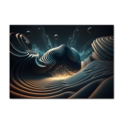 Ai Generated Swirl Space Design Fractal Light Sticker A4 (100 pack)