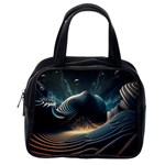 Ai Generated Swirl Space Design Fractal Light Classic Handbag (One Side) Front