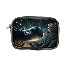 Ai Generated Swirl Space Design Fractal Light Coin Purse by Ravend