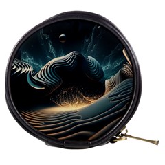 Ai Generated Swirl Space Design Fractal Light Mini Makeup Bag