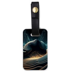 Ai Generated Swirl Space Design Fractal Light Luggage Tag (one side)