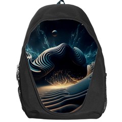 Ai Generated Swirl Space Design Fractal Light Backpack Bag