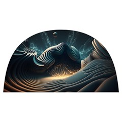 Ai Generated Swirl Space Design Fractal Light Anti Scalding Pot Cap by Ravend