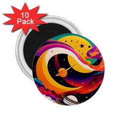 Ai Generated Moon Art Design Graphic Shape 2 25  Magnets (10 Pack)  by Ravend