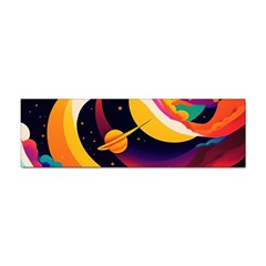 Ai Generated Moon Art Design Graphic Shape Sticker (bumper) by Ravend