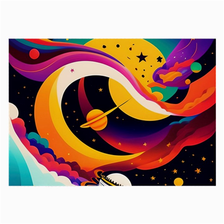 Ai Generated Moon Art Design Graphic Shape Large Glasses Cloth