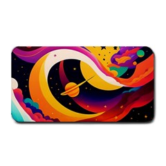 Ai Generated Moon Art Design Graphic Shape Medium Bar Mat by Ravend