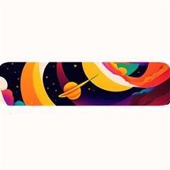 Ai Generated Moon Art Design Graphic Shape Large Bar Mat by Ravend