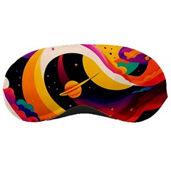 Ai Generated Moon Art Design Graphic Shape Sleeping Mask by Ravend