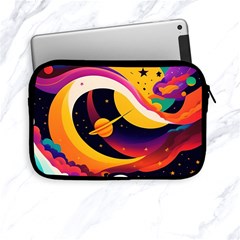 Ai Generated Moon Art Design Graphic Shape Apple Ipad Mini Zipper Cases by Ravend