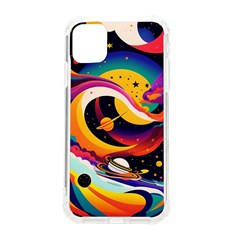 Ai Generated Moon Art Design Graphic Shape Iphone 11 Tpu Uv Print Case by Ravend