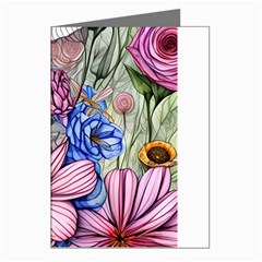 Broken And Budding Watercolor Flowers Greeting Cards (pkg Of 8) by GardenOfOphir