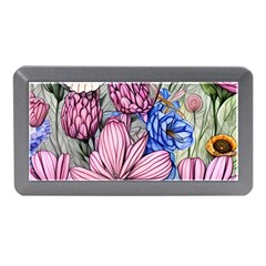 Broken And Budding Watercolor Flowers Memory Card Reader (mini) by GardenOfOphir