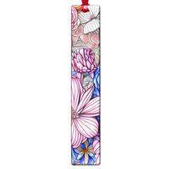 Broken And Budding Watercolor Flowers Large Book Marks by GardenOfOphir