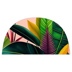 Ai Generated Tropical Leaves Foliage Wallpaper Anti Scalding Pot Cap by Ravend