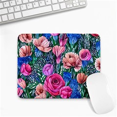 Bright And Brilliant Watercolor Flowers Small Mousepad by GardenOfOphir