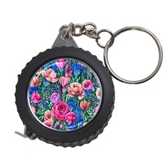 Bright And Brilliant Watercolor Flowers Measuring Tape by GardenOfOphir