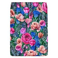 Bright And Brilliant Watercolor Flowers Removable Flap Cover (l)