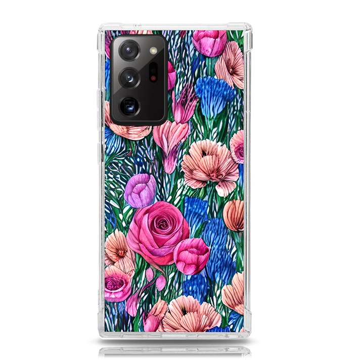 Bright And Brilliant Watercolor Flowers Samsung Galaxy Note 20 Ultra TPU UV Case