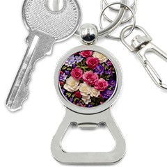 Ai Generated Roses Flowers Petals Bouquet Wedding Bottle Opener Key Chain by Ravend