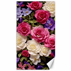 Ai Generated Roses Flowers Petals Bouquet Wedding Canvas 40  X 72  by Ravend