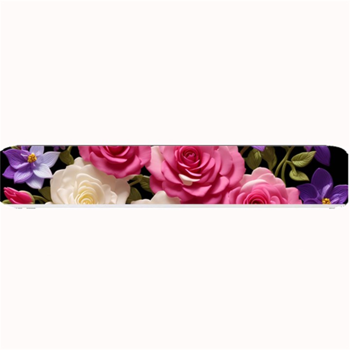 Ai Generated Roses Flowers Petals Bouquet Wedding Small Bar Mat