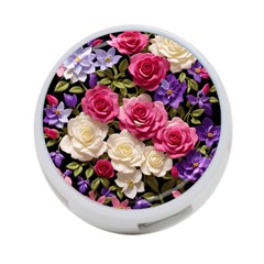 Ai Generated Roses Flowers Petals Bouquet Wedding 4-port Usb Hub (one Side) by Ravend