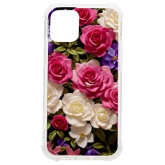 Ai Generated Roses Flowers Petals Bouquet Wedding Iphone 12 Mini Tpu Uv Print Case	 by Ravend