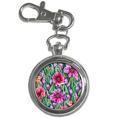 Cheerful And Cheery Blooms Key Chain Watches by GardenOfOphir