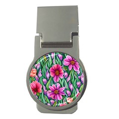 Cheerful And Cheery Blooms Money Clips (round)  by GardenOfOphir