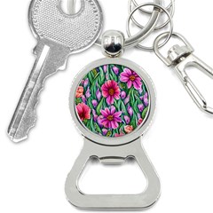 Cheerful And Cheery Blooms Bottle Opener Key Chain by GardenOfOphir