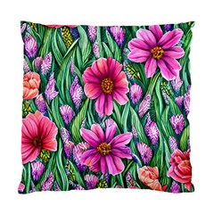 Cheerful And Cheery Blooms Standard Cushion Case (one Side) by GardenOfOphir