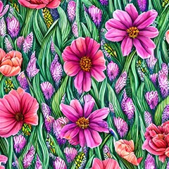 Cheerful And Cheery Blooms Play Mat (rectangle) by GardenOfOphir