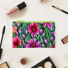 Cheerful And Cheery Blooms Cosmetic Bag (xs) by GardenOfOphir