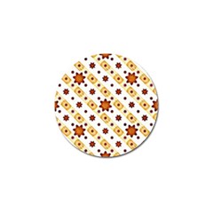 Background Floral Pattern Graphic Golf Ball Marker (4 Pack) by Ravend