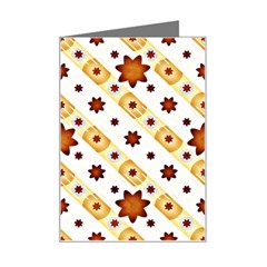 Background Floral Pattern Graphic Mini Greeting Card by Ravend