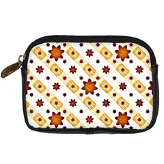 Background Floral Pattern Graphic Digital Camera Leather Case by Ravend