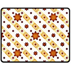 Background Floral Pattern Graphic One Side Fleece Blanket (medium) by Ravend