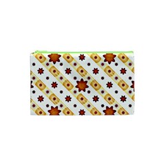 Background Floral Pattern Graphic Cosmetic Bag (xs)