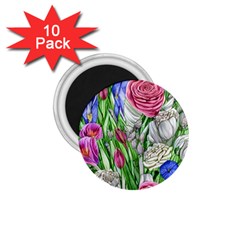 Celestial And Charming Florals 1 75  Magnets (10 Pack)  by GardenOfOphir