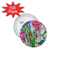 Celestial And Charming Florals 1 75  Buttons (100 Pack)  by GardenOfOphir