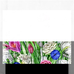 Celestial And Charming Florals Rectangular Jigsaw Puzzl by GardenOfOphir