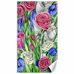 Celestial And Charming Florals Canvas 40  X 72  by GardenOfOphir