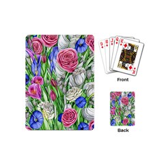 Celestial And Charming Florals Playing Cards Single Design (mini) by GardenOfOphir