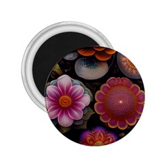 Ai Generated Floral Pattern Flowers Floral 2 25  Magnets by Ravend