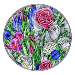 Celestial And Charming Florals Wireless Fast Charger(white) by GardenOfOphir