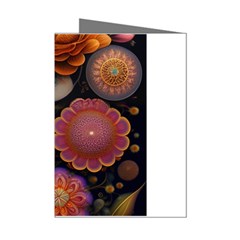 Ai Generated Floral Pattern Flowers Floral Mini Greeting Cards (pkg Of 8) by Ravend