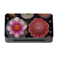 Ai Generated Floral Pattern Flowers Floral Memory Card Reader With Cf by Ravend